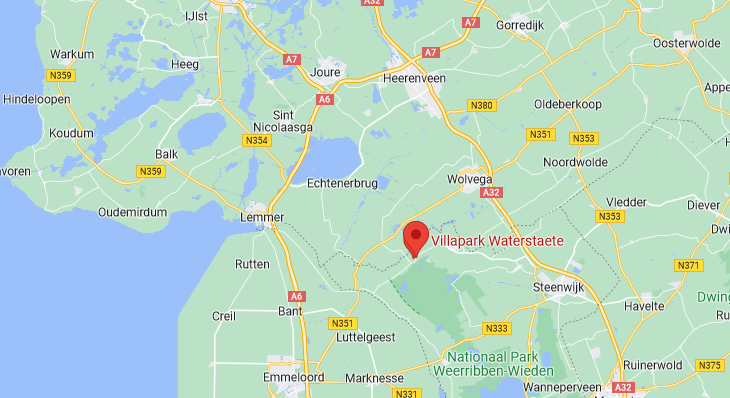 google maps ansicht Waterstaete-1-8376-JA-Ossenzijl
