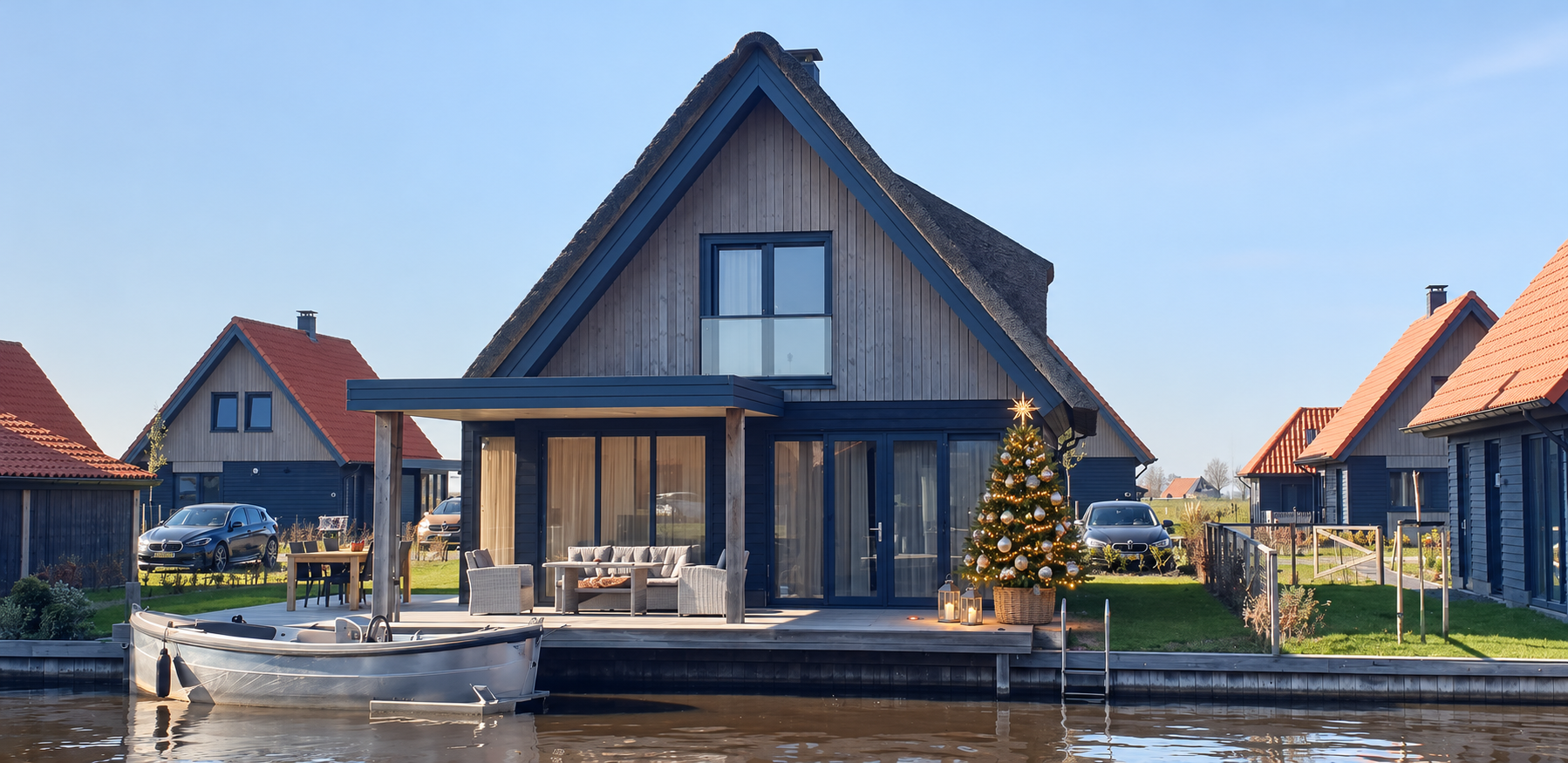 Ferienhaus an Weihnachten Silvester.